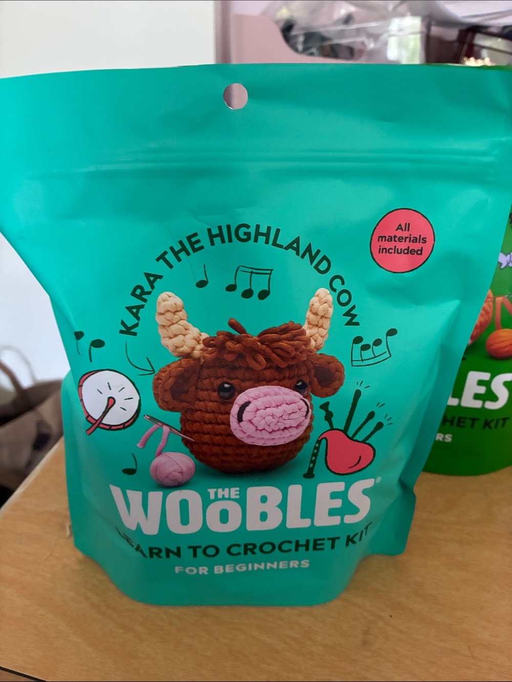 The Woobles Kara the Highland Cow Crochet Kit -